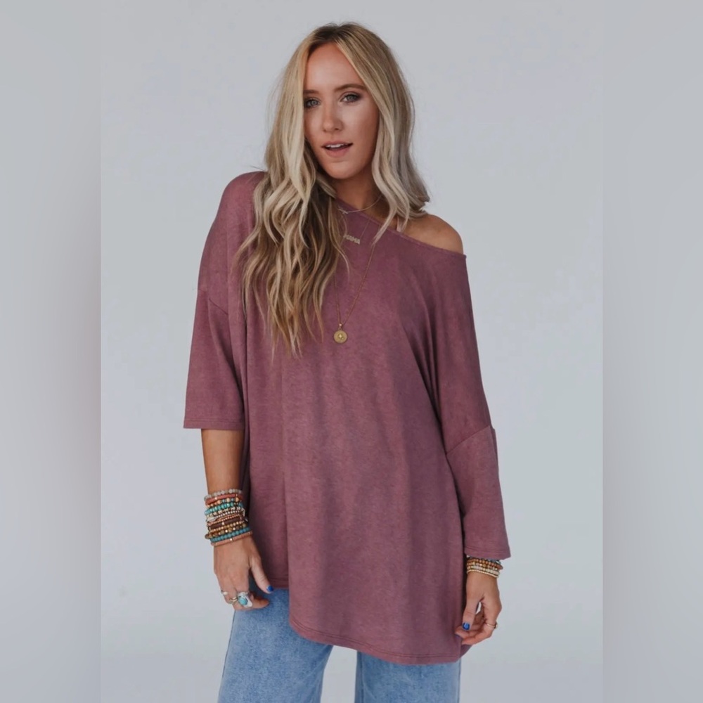 Three Bird Nest Sunday Stroll Oversized Tee Size‎ Small BNWT In Packaging